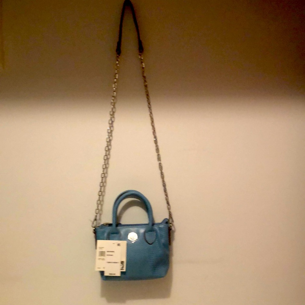 Anne Klein Ocean Soft Pebble Crossbody NWT
